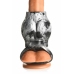 XR Brands Night Prowler Silicone Support Ring with Ball Stretcher, Gray