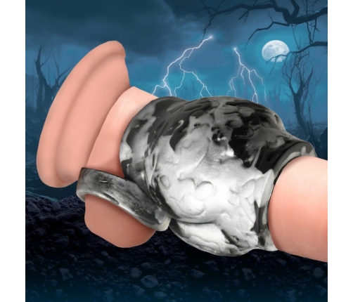 XR Brands Night Prowler Silicone Ball Support Ring Gray