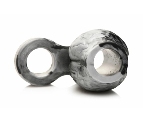 XR Brands Night Prowler Silicone Ball Support Ring Gray
