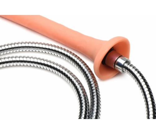 XR Brands Hosed Silicone Intimate Cleansing Hose 50 cm Black