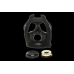 XR Brands Intimate Inhaler Gas Mask Black & White with Adjustable Straps