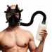 XR Brands Intimate Inhaler Gas Mask Black & White with Adjustable Straps