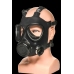 XR Brands Intimate Inhaler Gas Mask Black & White with Adjustable Straps