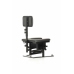 XR Brands Pleasure Throne Adjustable Support Chair Black Vegan Leather