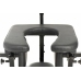 XR Brands Pleasure Throne Adjustable Support Chair Black Vegan Leather