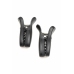 XR Brands Dark Grip Vibrating Silicone Clamps Black Compact Case