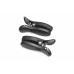 XR Brands Dark Grip Vibrating Silicone Clamps Black Compact Case