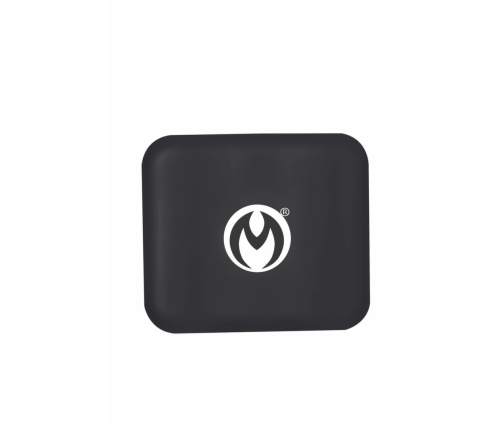 XR Brands Dark Grip Vibrating Silicone Clamps Black Compact Case