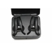 XR Brands Dark Grip Vibrating Silicone Clamps Black Compact Case
