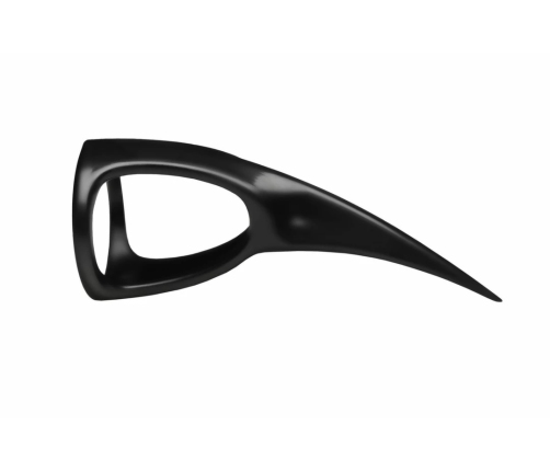 XR Brands Sensory Claw Rings Black Set - 10 Pieces, Multiple Sizes