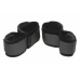 XR Brands Bound Wrist and Ankle Cuffs Black Adjustable Soft Velvet