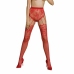 Passion ECO S004 Bodystocking Red - Eco-Friendly Mesh Design One Size
