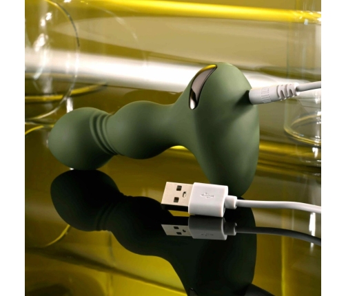 Evolved Lieutenant Vibrating Anal Plug 12 cm Silicone USB Splashproof