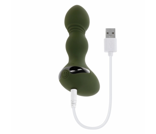 Evolved Lieutenant Vibrating Anal Plug 12 cm Silicone USB Splashproof