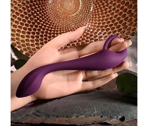 Evolved Lochness Rechargeable Silicone Curved Vibrator 19 cm Blue