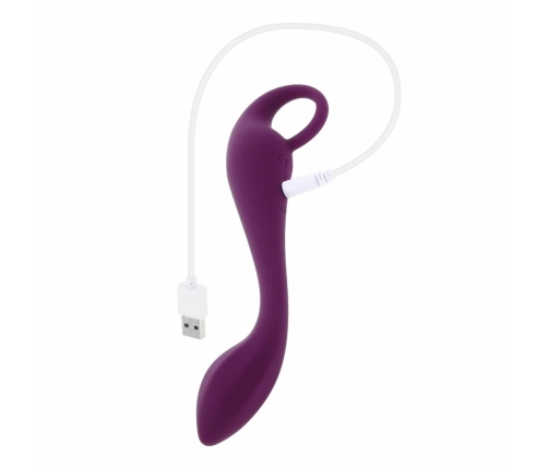 Evolved Lochness Rechargeable Silicone Curved Vibrator 19 cm Blue