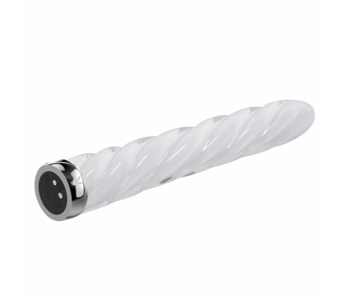 Playboy In A Twist Glass Model - Spiral Textured, USB Rechargeable, 17.5 cm