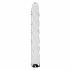 Playboy In A Twist Glass Model - Spiral Textured, USB Rechargeable, 17.5 cm