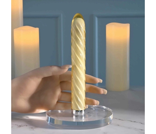 Playboy Twist of Fate Glass Intimate Device, 10-Mode, Waterproof, USB
