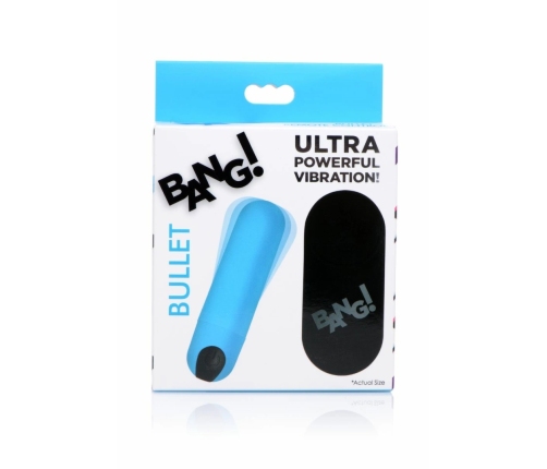 Bang! Bullet Blue - Compact Waterproof Vibrating Device with Remote