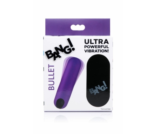 Bang! Mini Vibrating Bullet Purple - Compact Rechargeable Model