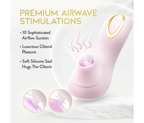 Blush Delice Fleur Air Pulse System, Barely Purple, Ergonomic Design