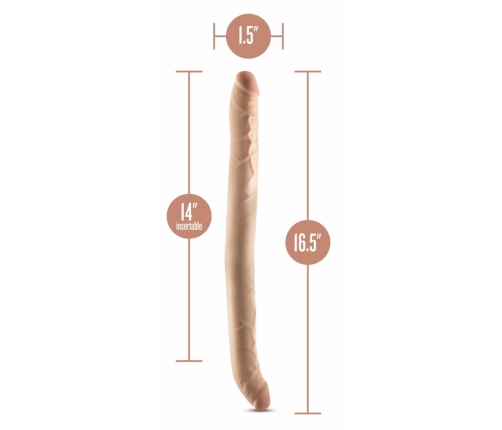 Dr. Skin Plus Flexible Double Model 35.5 cm - Beige, Silky Surface