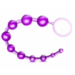 Blush Novelties B Yours Basic Beads Purple Flexible Jelly 32.3cm