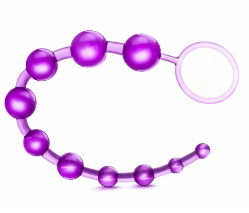 Blush Novelties B Yours Basic Beads Purple Flexible Jelly 32.3cm