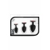 Blush Luxe Bling Plugs Training Kit Black with Red Gem Set S/M/L