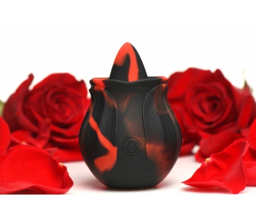 Bloomgasm Black Kiss Rose System Red/Black - Licking Motion Vibrator