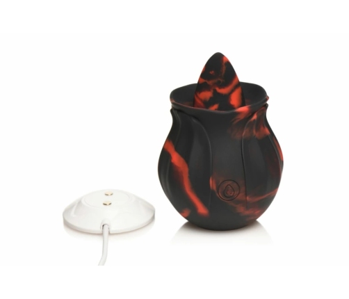 Bloomgasm Black Kiss Rose System Red/Black - Licking Motion Vibrator