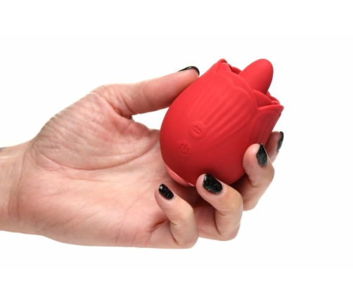 BLOOMGASM French Rose Red Intimate Stimulation Device 10 Modes Silicone