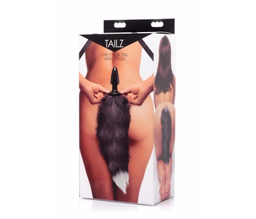 Tailz Fox Tail Plug Black/White - 14
