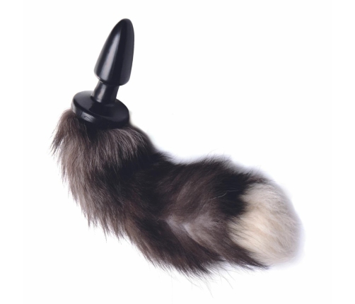 Tailz Fox Tail Plug Black/White - 14