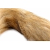 TAILZ Fox Tail Glass Plug Orange - Borosilicate Glass & Faux Fur 20cm