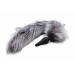 TAILZ Grey Wolf Tail Set - Silicone Intimate Plug & Faux Fur Ears, Grey