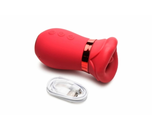 LICKGASM Kiss Me More Intimate Suction & Vibration Device Pink 12.4cm
