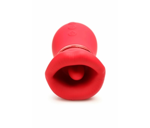 LICKGASM Kiss Me More Intimate Suction & Vibration Device Pink 12.4cm