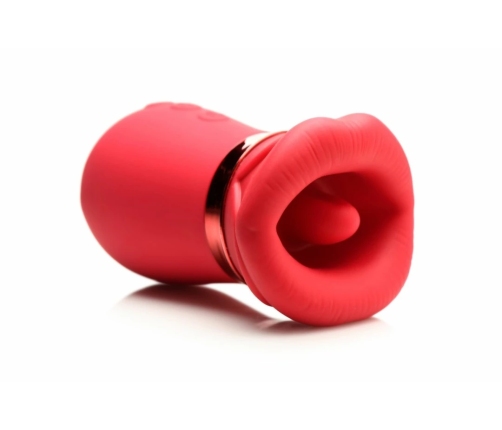 LICKGASM Kiss Me More Intimate Suction & Vibration Device Pink 12.4cm
