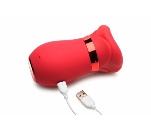 LICKGASM Kiss Me More Intimate Suction & Vibration Device Pink 12.4cm