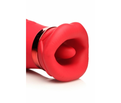 LICKGASM Kiss Me More Intimate Suction & Vibration Device Pink 12.4cm