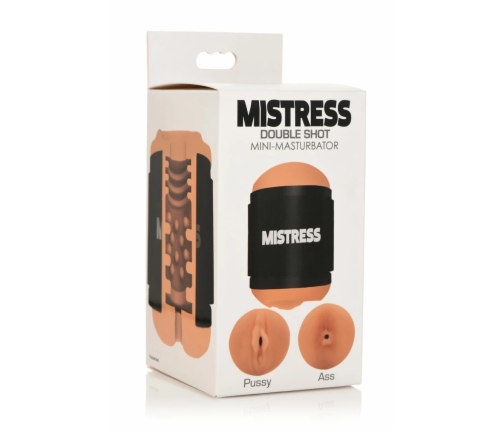 MISTRESS Double Shot Mini Intimate Device Beige Compact Design