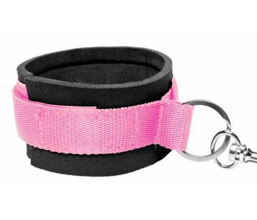 FRISKY Bed Cuff System Pink - Adjustable Neoprene Bedroom Restraint Kit