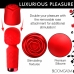 Bloomgasm Pleasure Rose Mini Wand Red - Compact Intimate Massager