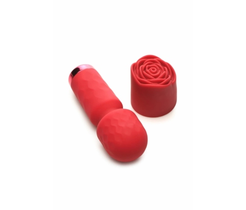 Bloomgasm Pleasure Rose Mini Wand Red - Compact Intimate Massager