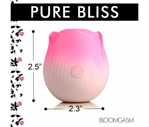 Bloomgasm Throbbing Rose Intimate Pulsing Device Pink 6.4 cm