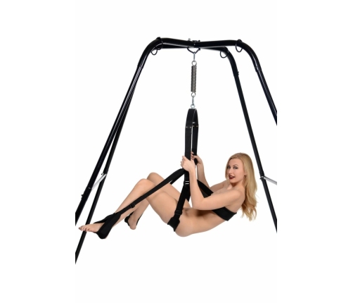 Trinity Vibes Ultimate Freestanding Adjustable Steel Swing Stand Black