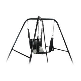 Trinity Vibes Ultimate Freestanding Adjustable Steel Swing Stand Black