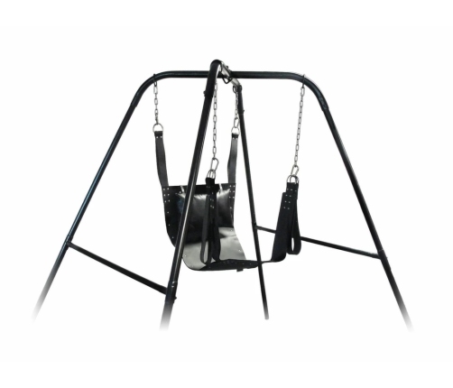 Trinity Vibes Ultimate Freestanding Adjustable Steel Swing Stand Black